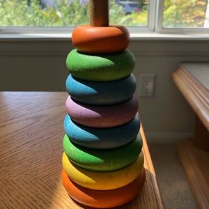 Vintage Wooden Stacking Ring.